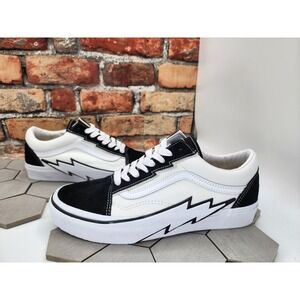 Vans Old Skool Bolt Shoes Two Tone‎ Black White Knu Men Sz 7 Vn0009q5bmw Rare